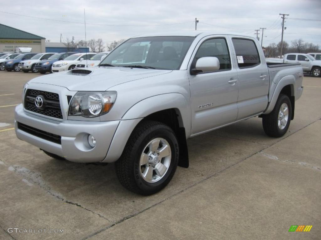 Silver Streak Mica 2011 Toyota Tacoma V6 TRD Sport PreRunner Double Cab Exterior Photo #45974897