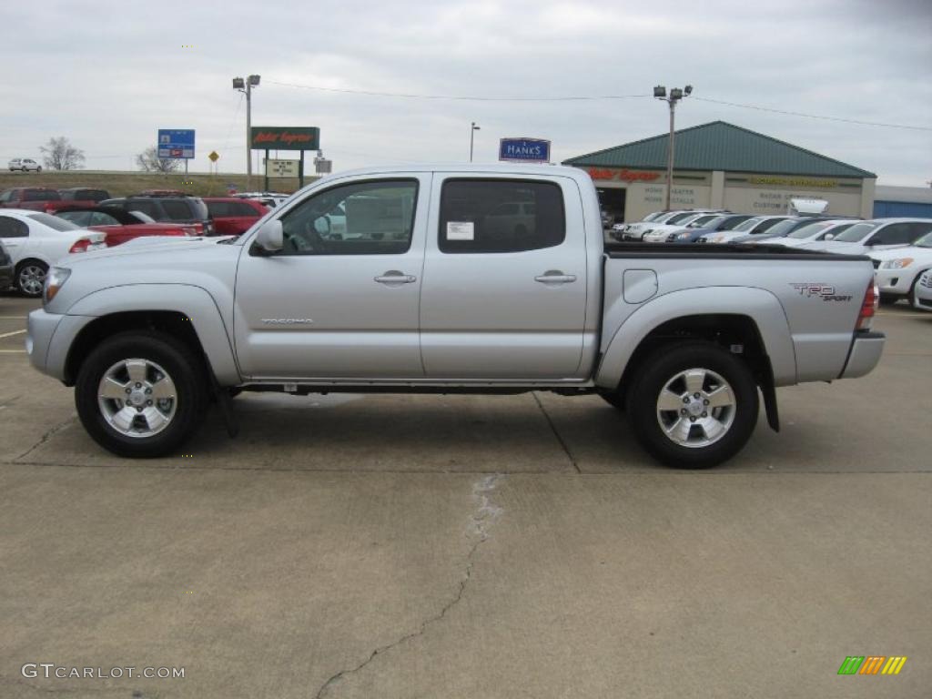 2011 Tacoma V6 TRD Sport PreRunner Double Cab - Silver Streak Mica / Graphite Gray photo #4