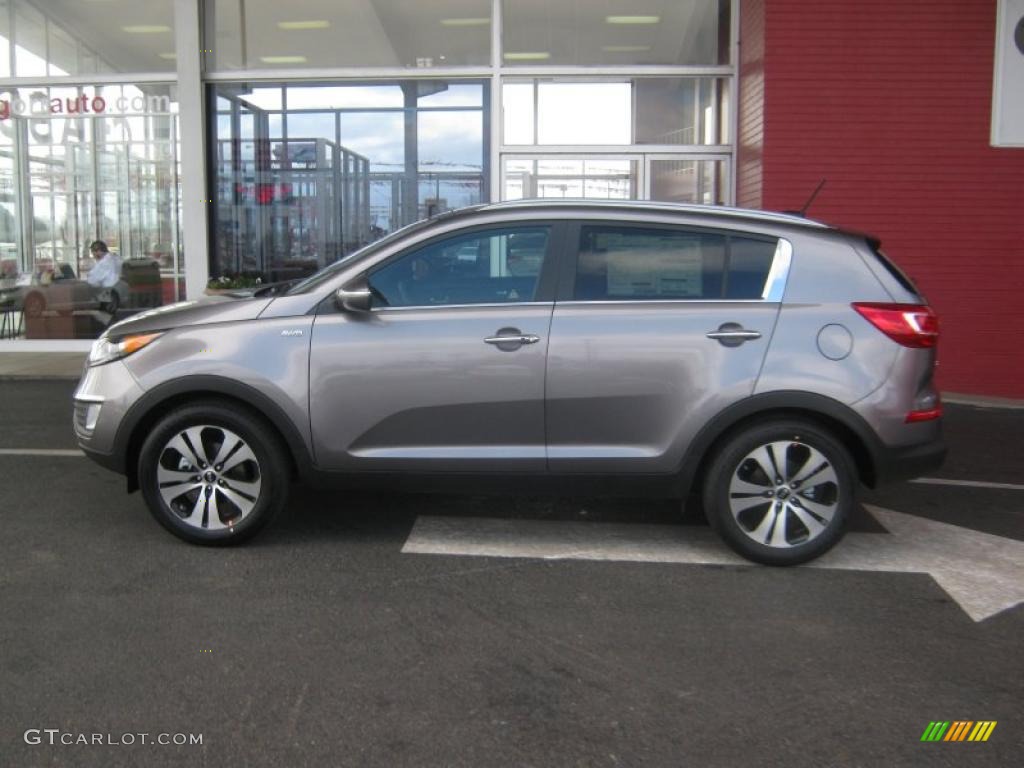 Mineral Silver 2011 Kia Sportage EX AWD Exterior Photo #45975923