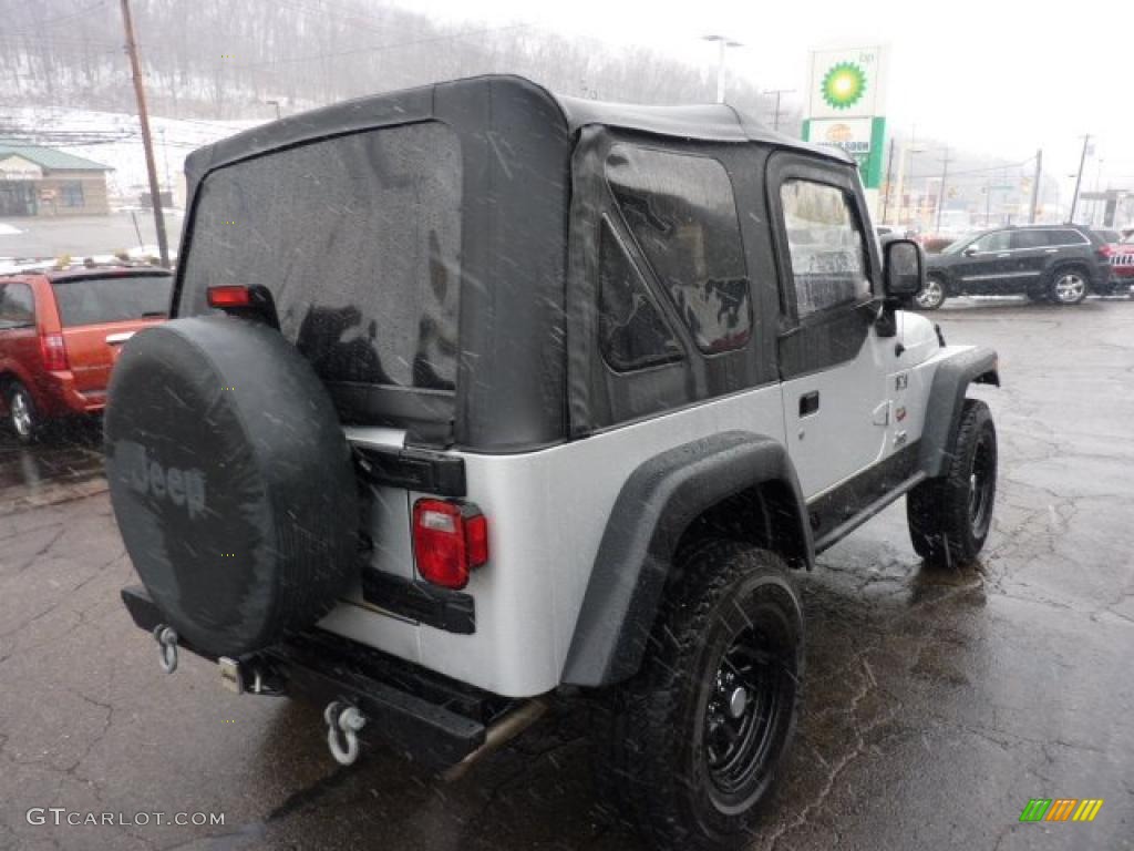 2006 Wrangler X 4x4 - Bright Silver Metallic / Dark Slate Gray photo #4