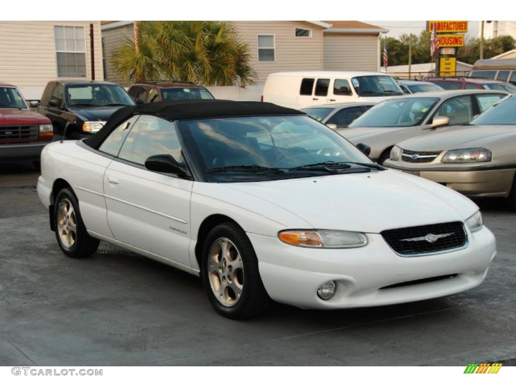 1997 Sebring JXi Convertible - Bright White / Gray photo #7