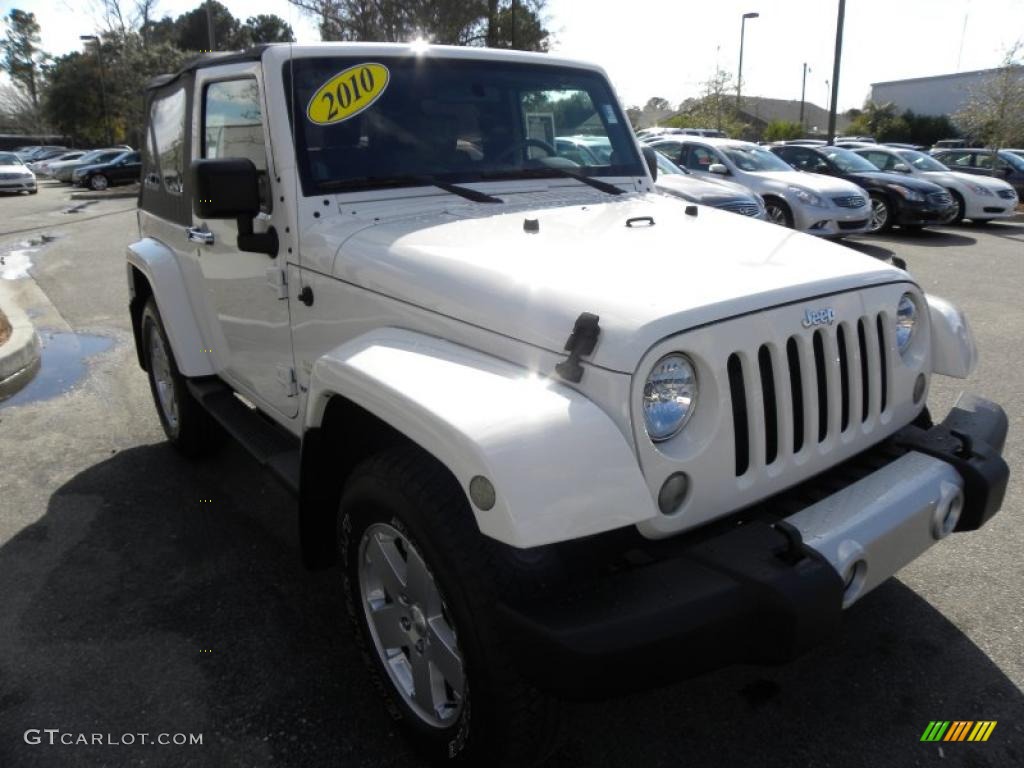 2010 Wrangler Sahara 4x4 - Stone White / Dark Slate Gray/Medium Slate Gray photo #1