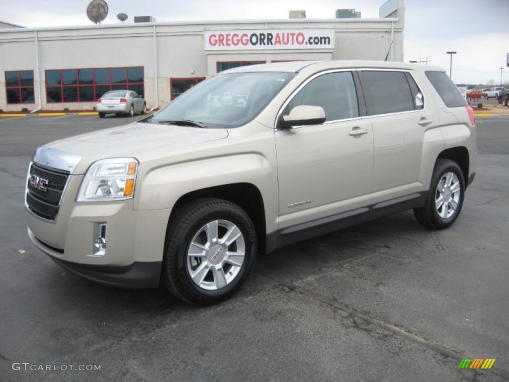 2011 Terrain SLE - Gold Mist Metallic / Jet Black photo #1