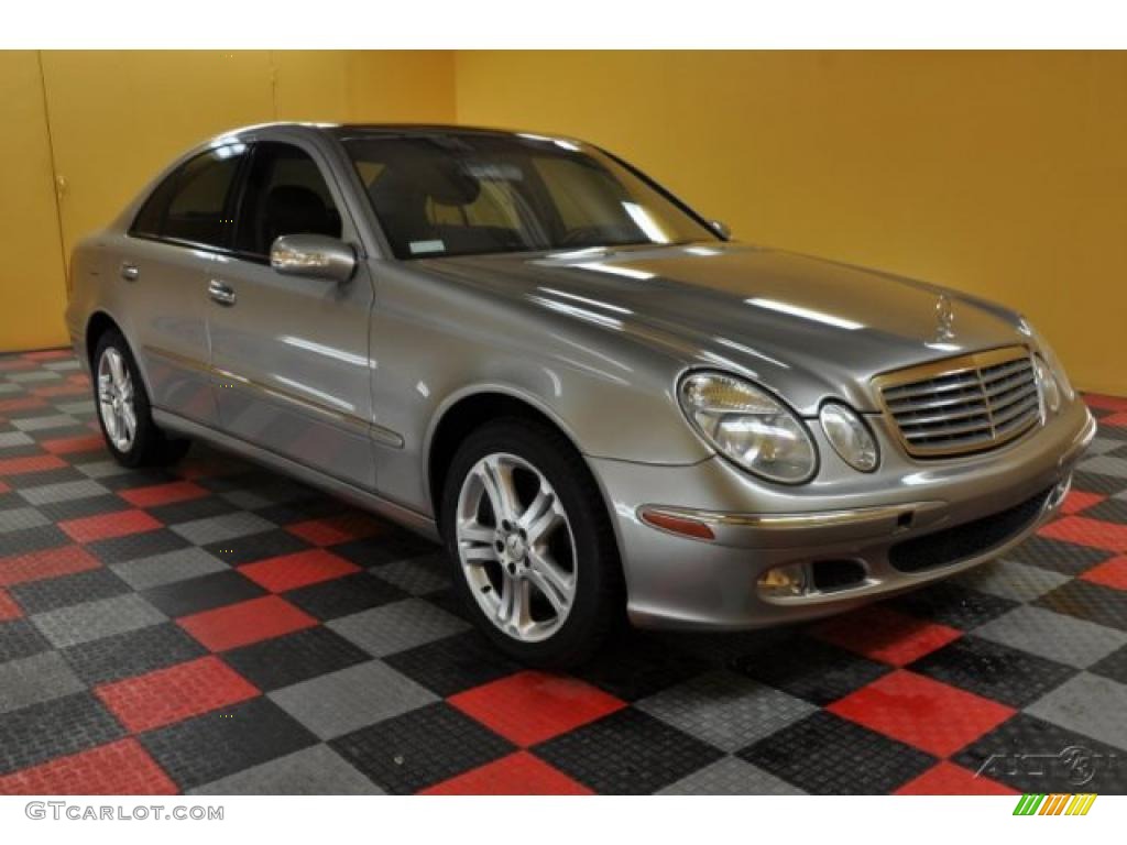 2004 E 500 4Matic Sedan - Pewter Silver Metallic / Charcoal photo #1