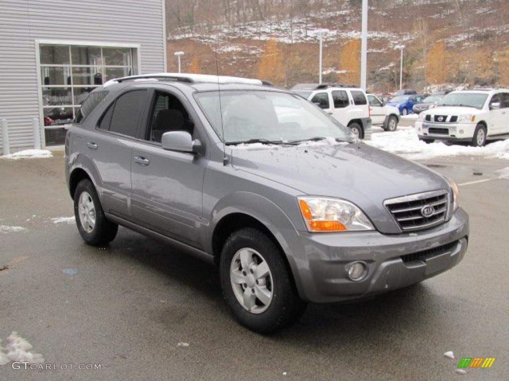 Alpine Gray 2008 Kia Sorento EX 4x4 Exterior Photo #45980474