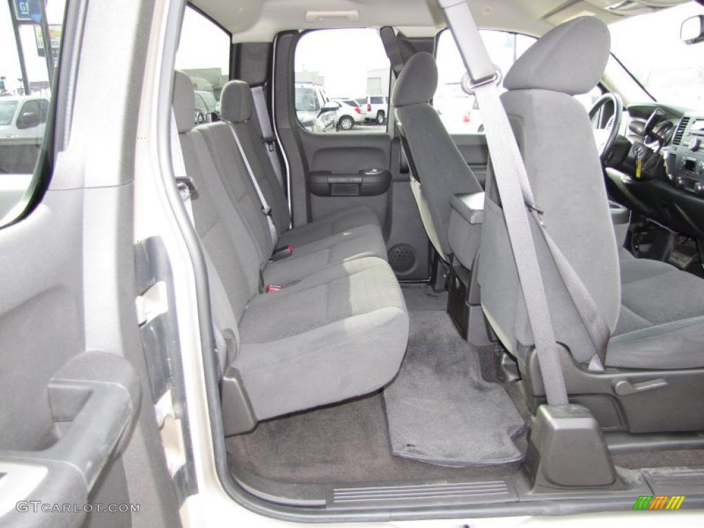 Ebony Interior 2008 Chevrolet Silverado 1500 LT Extended Cab Photo #45981107