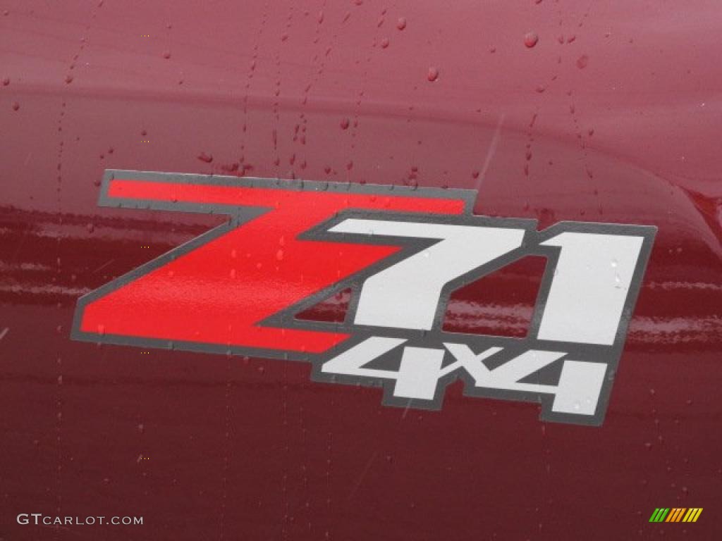 2008 Silverado 1500 Z71 Extended Cab 4x4 - Deep Ruby Metallic / Ebony photo #4