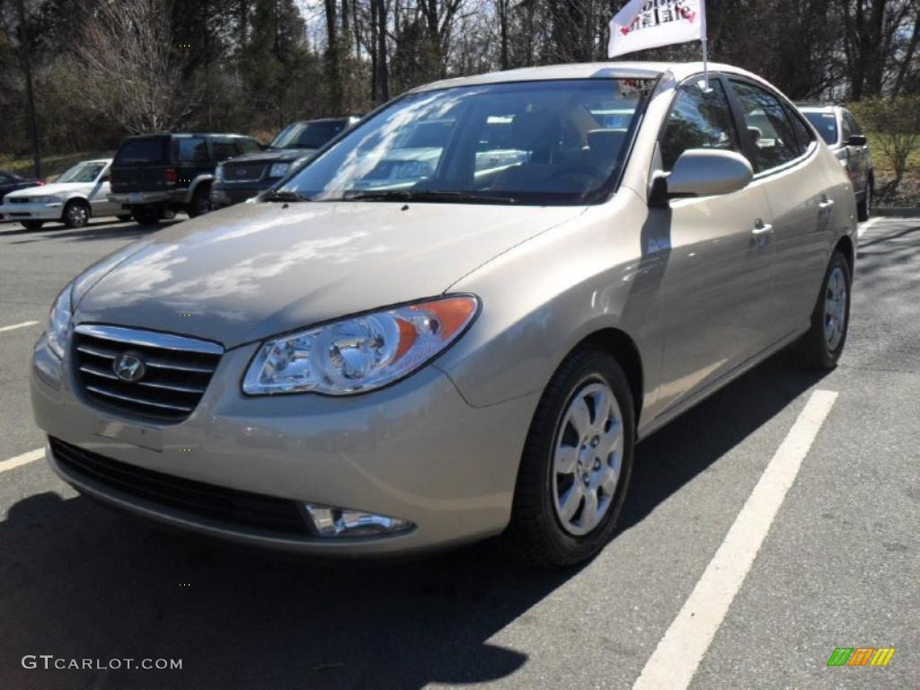 2009 Elantra GLS Sedan - Laguna Sand / Beige photo #1