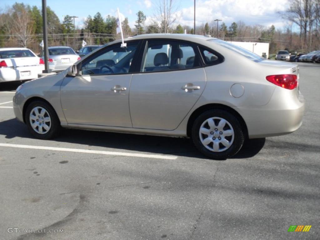 2009 Elantra GLS Sedan - Laguna Sand / Beige photo #2