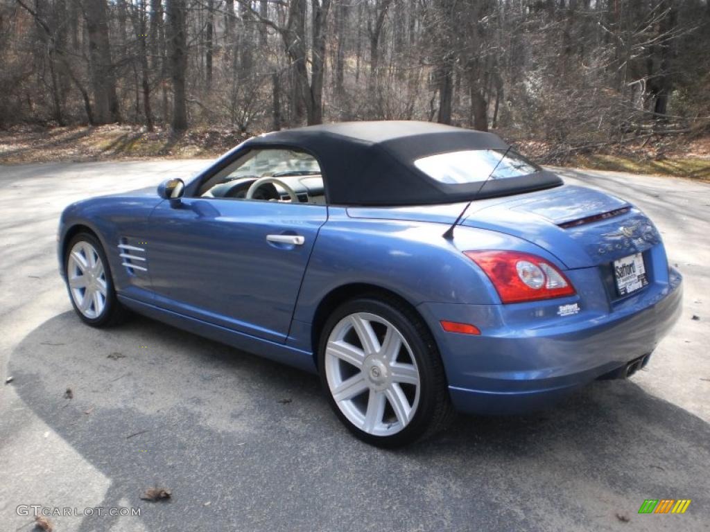 2006 Crossfire Limited Roadster - Aero Blue Pearl / Dark Slate Gray/Vanilla photo #4