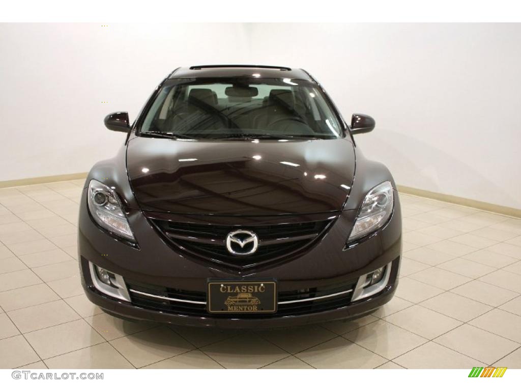 2010 MAZDA6 s Grand Touring Sedan - Black Cherry Metallic / Black photo #2