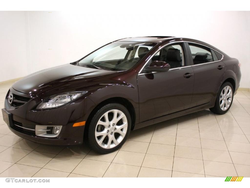 2010 MAZDA6 s Grand Touring Sedan - Black Cherry Metallic / Black photo #3
