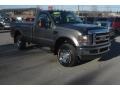 2008 Dark Shadow Grey Metallic Ford F250 Super Duty XLT Regular Cab 4x4  photo #1