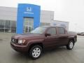 2007 Dark Cherry Pearl Honda Ridgeline RTS  photo #1