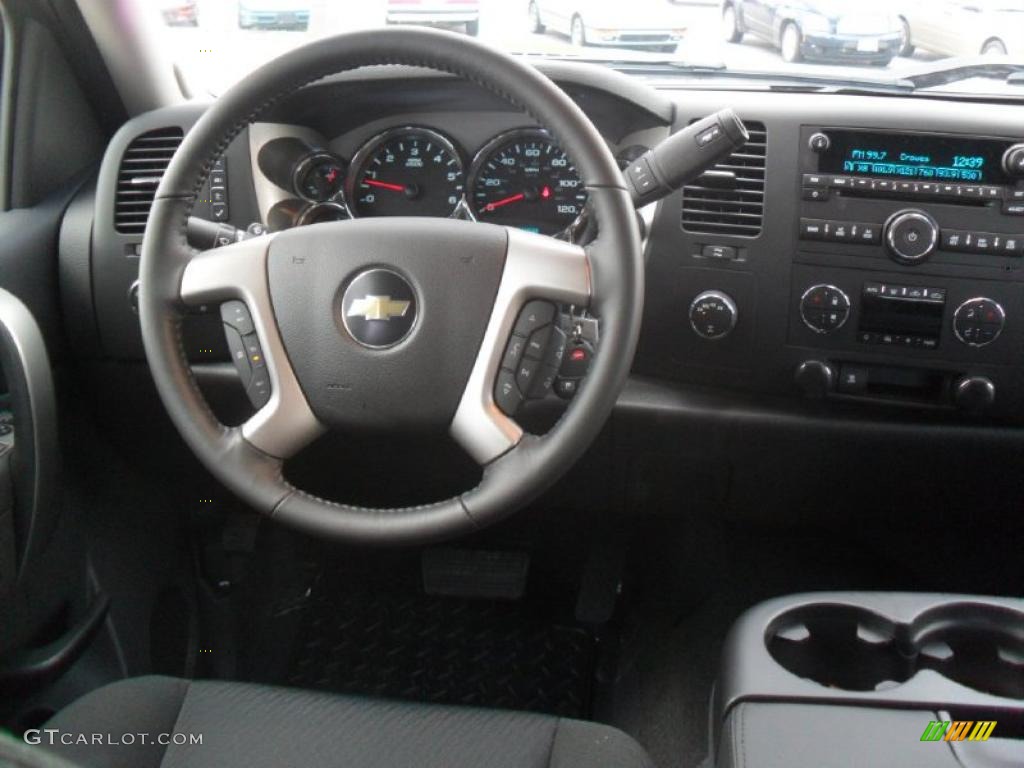 2011 Silverado 1500 LT Crew Cab 4x4 - Taupe Gray Metallic / Ebony photo #15