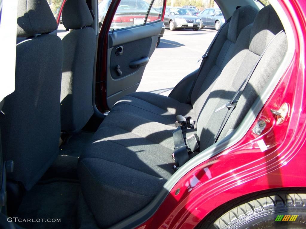 1999 Accent GL Sedan - Cherry Red / Gray photo #7