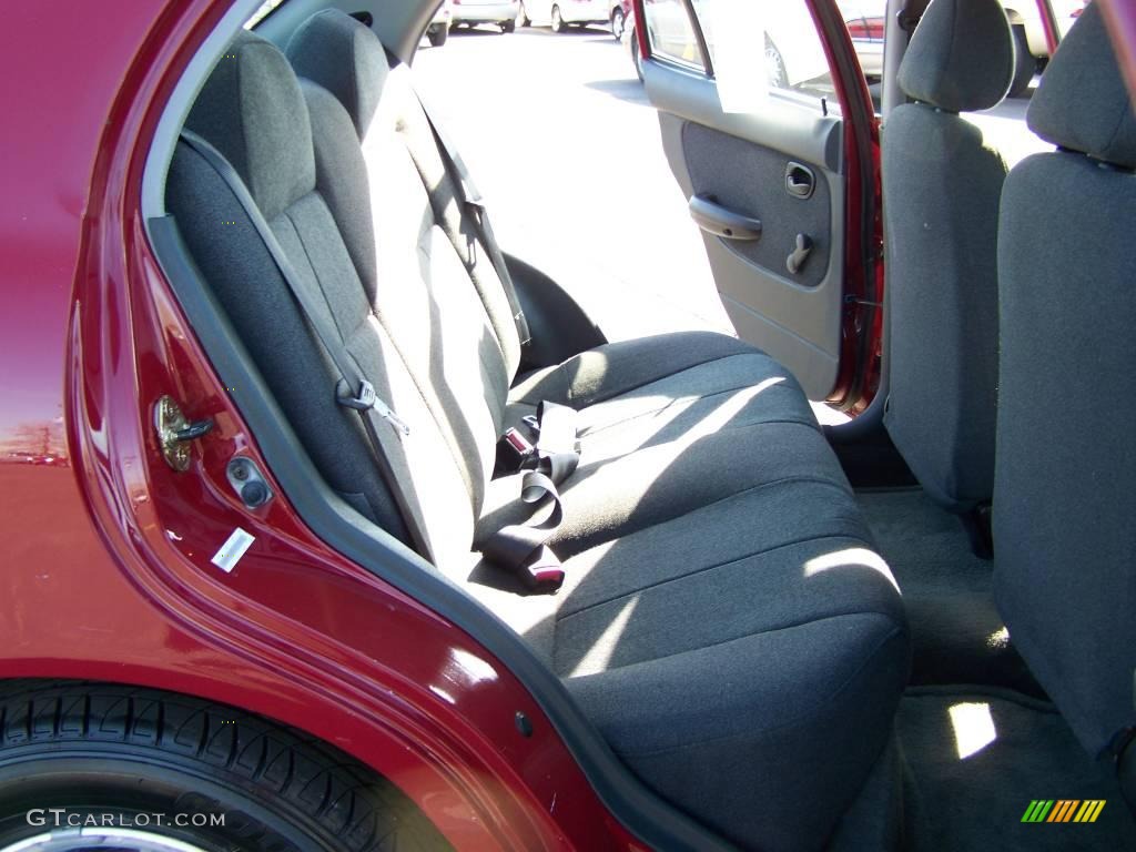 1999 Accent GL Sedan - Cherry Red / Gray photo #8