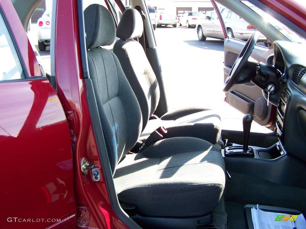 1999 Accent GL Sedan - Cherry Red / Gray photo #9