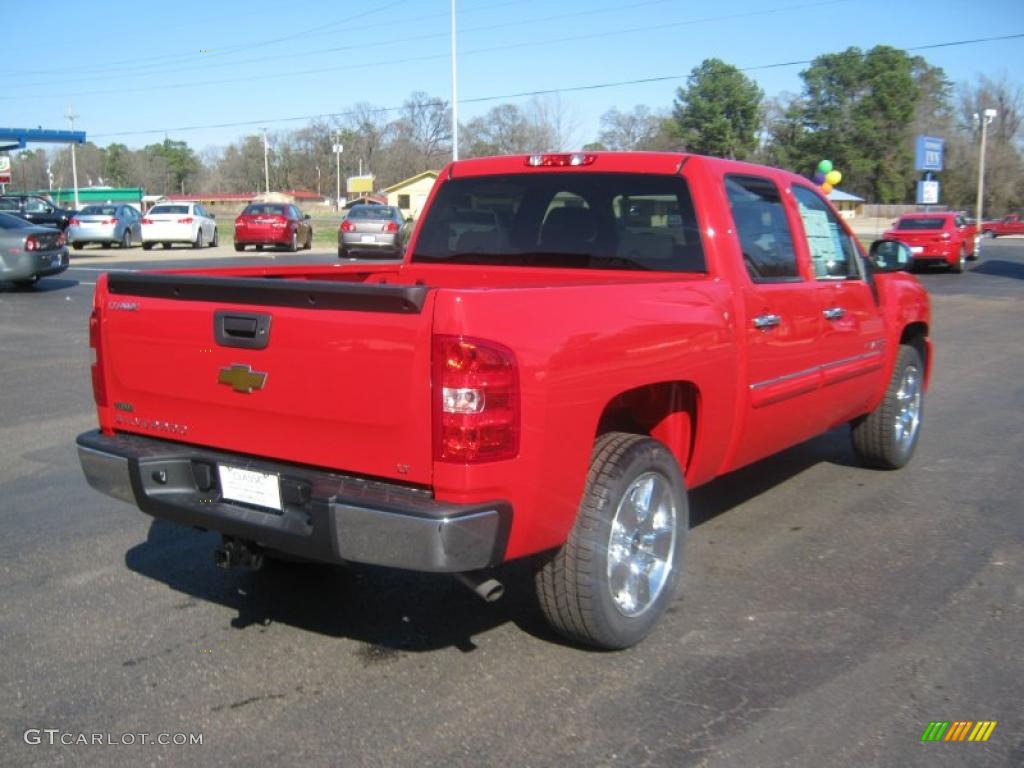 2011 Silverado 1500 LT Crew Cab - Victory Red / Light Titanium/Ebony photo #5