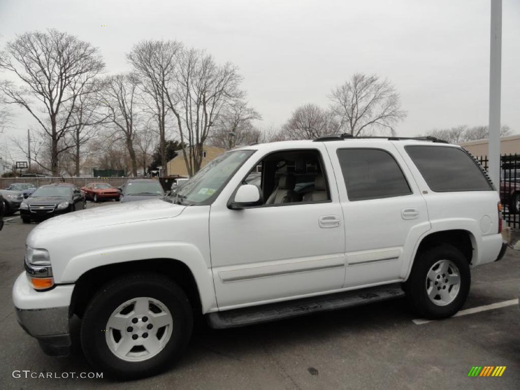 2005 Tahoe LT - Summit White / Tan/Neutral photo #3