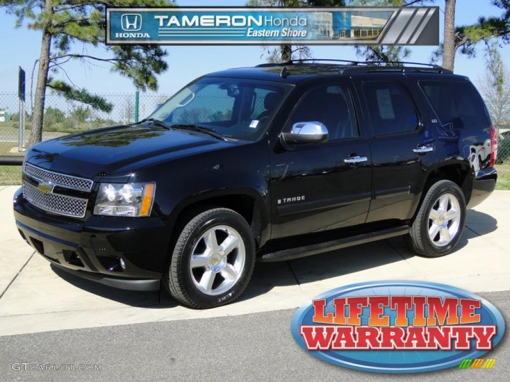 2008 Tahoe LTZ - Black / Ebony photo #1