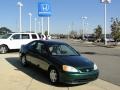 2001 Clover Green Honda Civic LX Coupe  photo #2