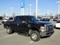 2008 Black Ford F250 Super Duty XLT SuperCab 4x4  photo #3