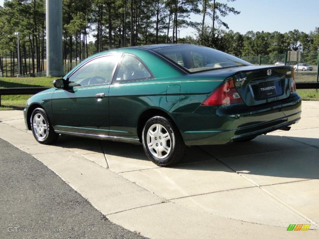 Clover Green 2001 Honda Civic LX Coupe Exterior Photo #45987776