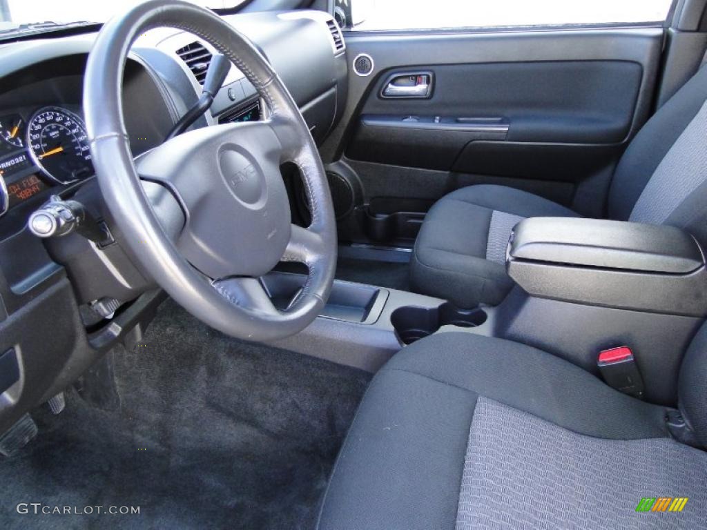 Ebony Interior 2009 GMC Canyon SLE Crew Cab Photo #45987869