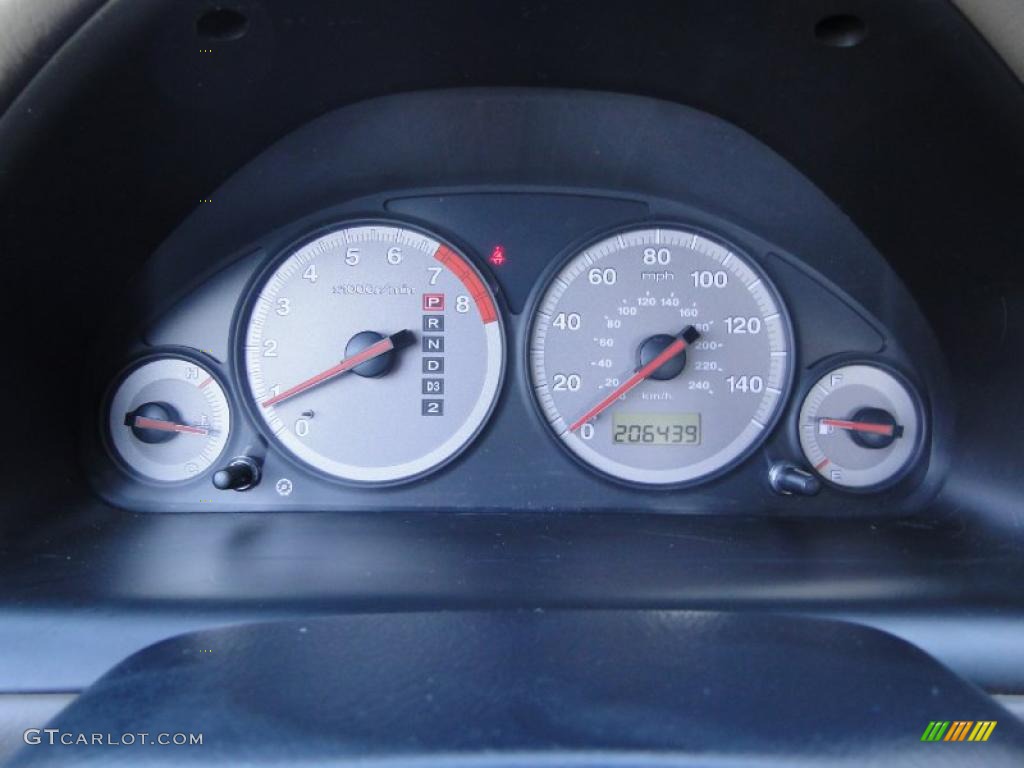 2001 Honda Civic LX Coupe Gauges Photo #45988139