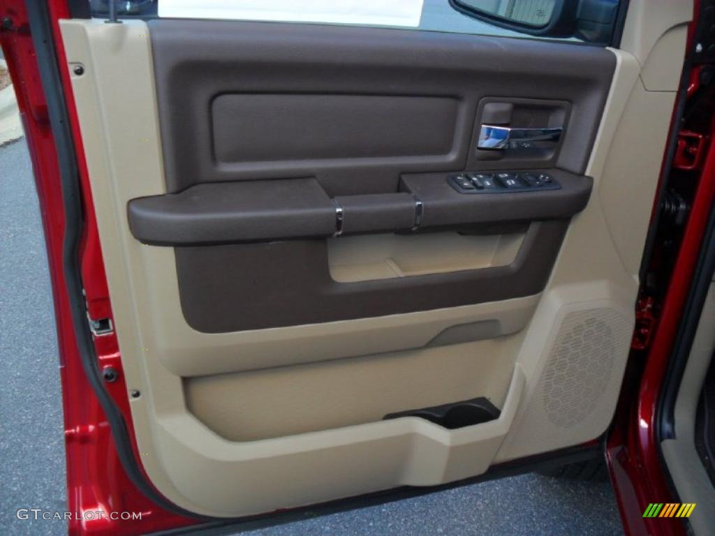 2011 Ram 1500 Big Horn Quad Cab 4x4 - Deep Cherry Red Crystal Pearl / Light Pebble Beige/Bark Brown photo #8