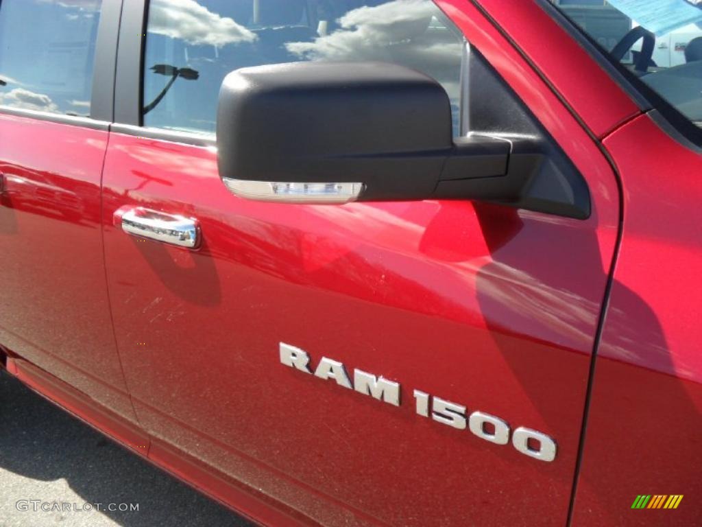 2011 Ram 1500 Big Horn Quad Cab 4x4 - Deep Cherry Red Crystal Pearl / Light Pebble Beige/Bark Brown photo #23