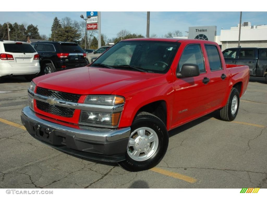 Victory Red 2005 Chevrolet Colorado LS Crew Cab Exterior Photo #45992296