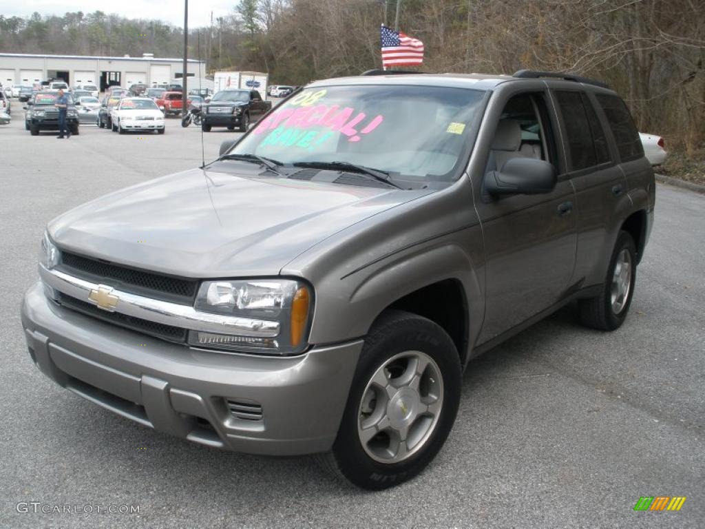 2008 TrailBlazer LS - Graystone Metallic / Light Gray photo #7