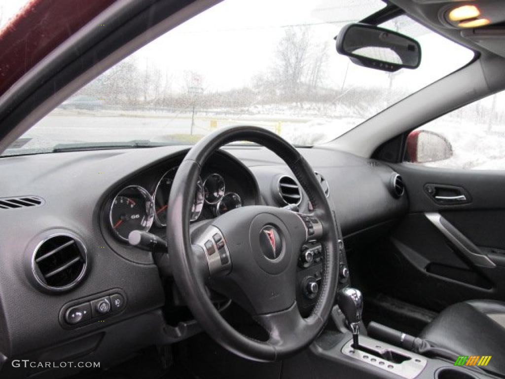 2008 Pontiac G6 GXP Sedan Ebony Black Dashboard Photo #45993668