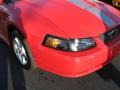 2003 Torch Red Ford Mustang V6 Coupe  photo #2