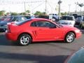 2003 Torch Red Ford Mustang V6 Coupe  photo #12