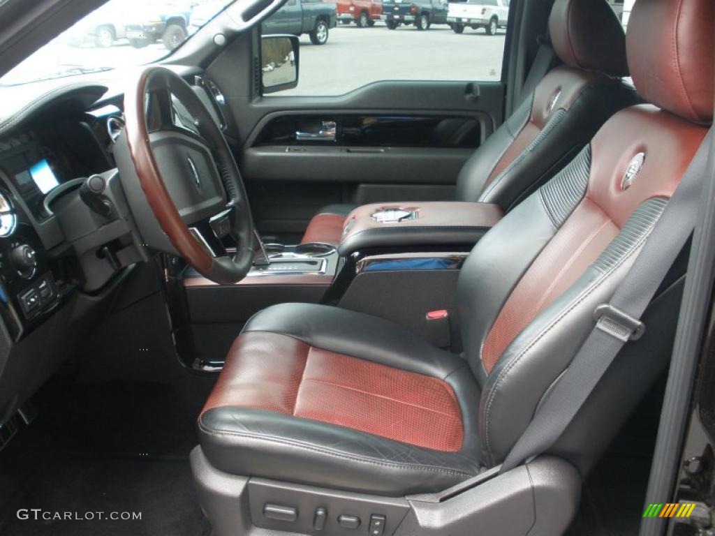 Harley Davidson Lava Red/Black Interior 2010 Ford F150 Harley-Davidson SuperCrew 4x4 Photo #45994667