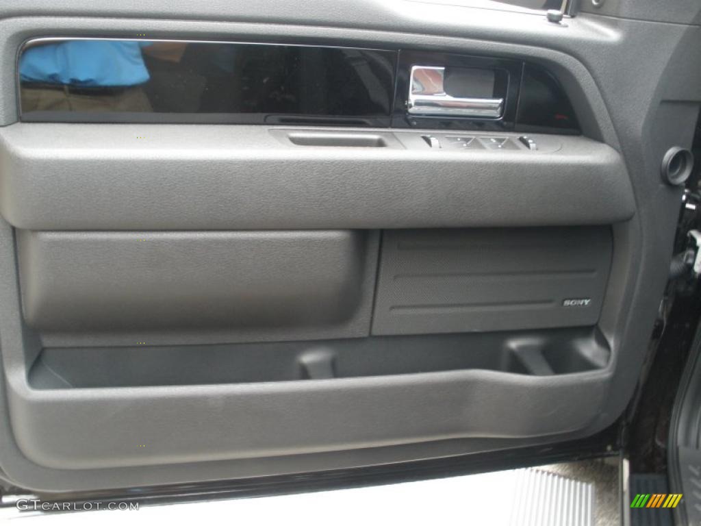2010 Ford F150 Harley-Davidson SuperCrew 4x4 Harley Davidson Lava Red/Black Door Panel Photo #45994688