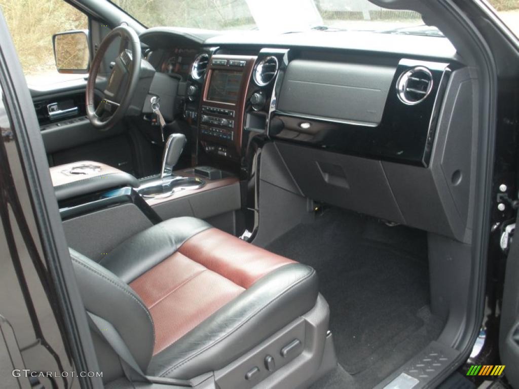 Harley Davidson Lava Red/Black Interior 2010 Ford F150 Harley-Davidson SuperCrew 4x4 Photo #45994796