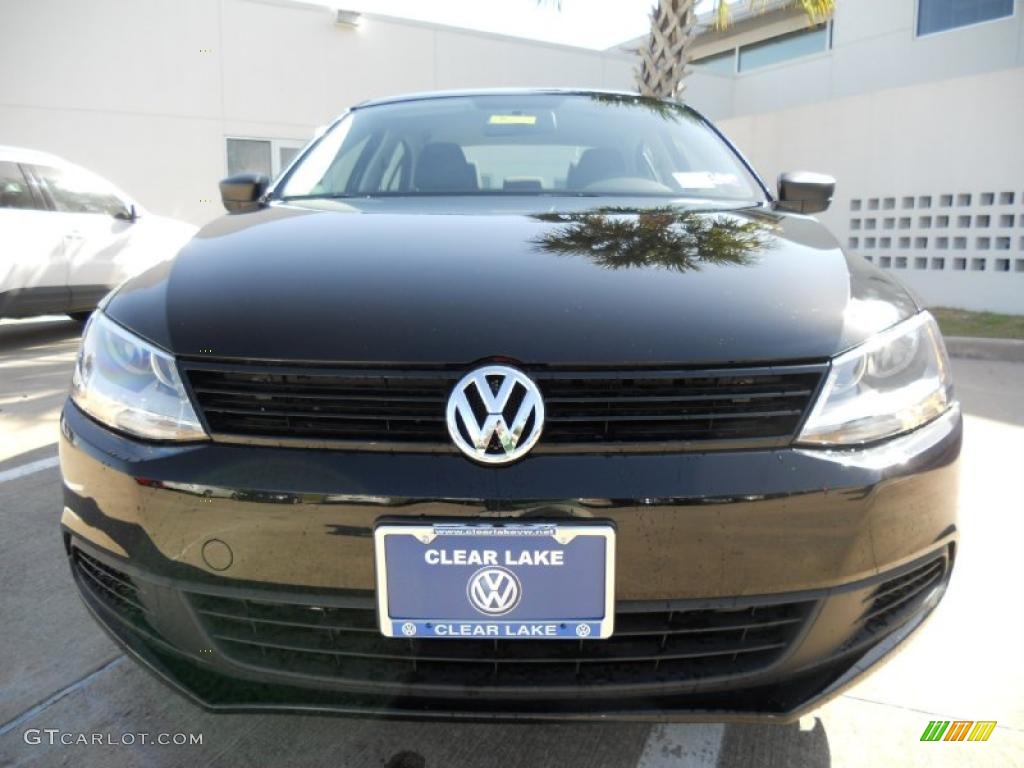 2011 Jetta S Sedan - Black / Titan Black photo #2