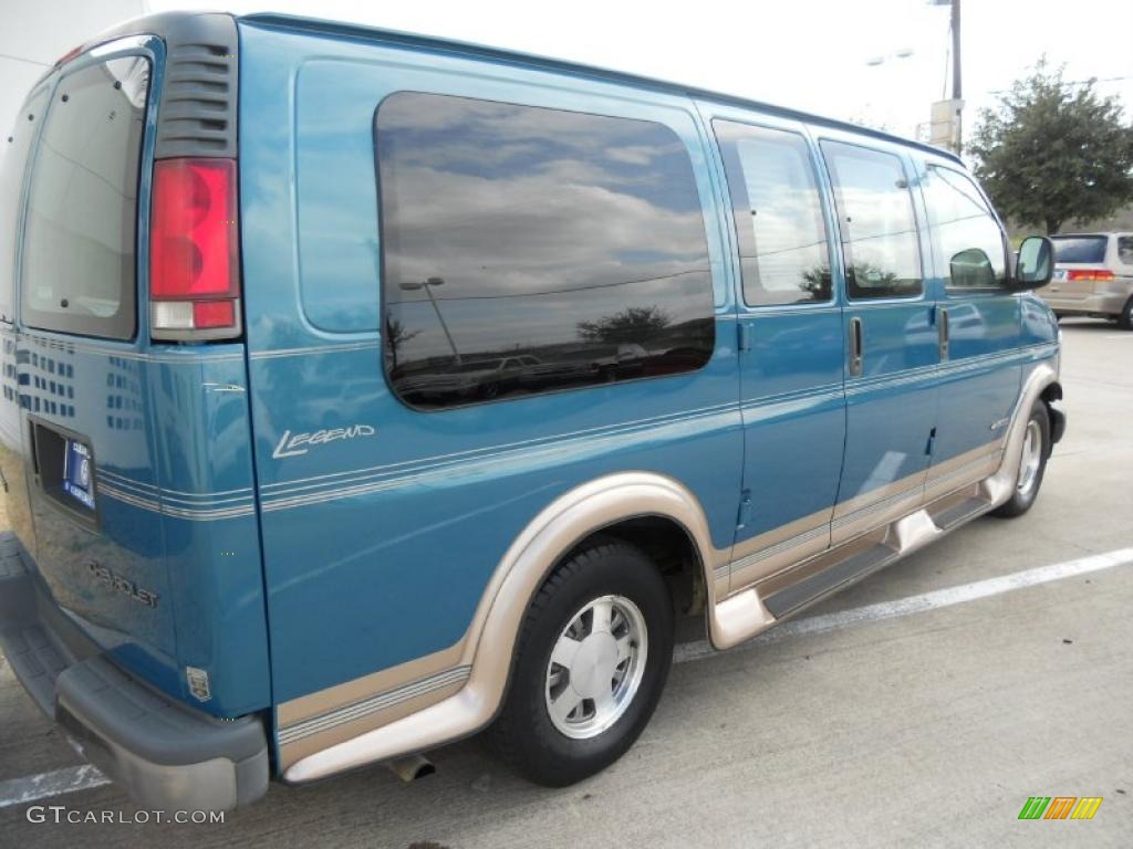 1999 Express 1500 Passenger Conversion Van - Medium Fernmist Green Metallic / Neutral photo #7
