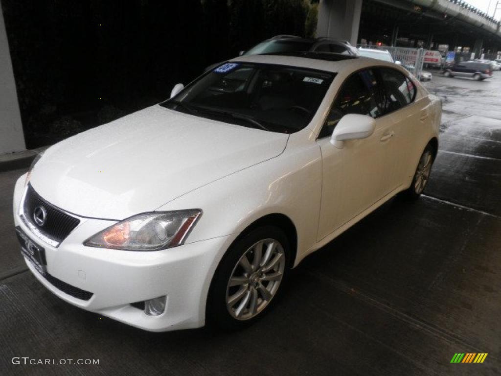 2008 IS 250 AWD - Starfire White Pearl / Cashmere Beige photo #1