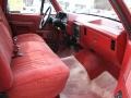 Scarlet Red Interior Photo for 1990 Ford F150 #4599914