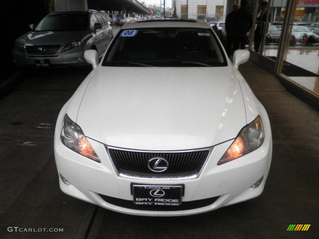 2008 IS 250 AWD - Starfire White Pearl / Cashmere Beige photo #2