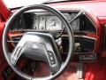 1990 Ford F150 Scarlet Red Interior Steering Wheel Photo