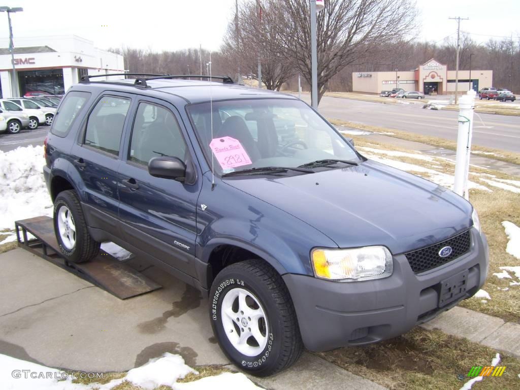 2001 Escape XLS V6 - Medium Wedgewood Blue Metallic / Medium Graphite Grey photo #1