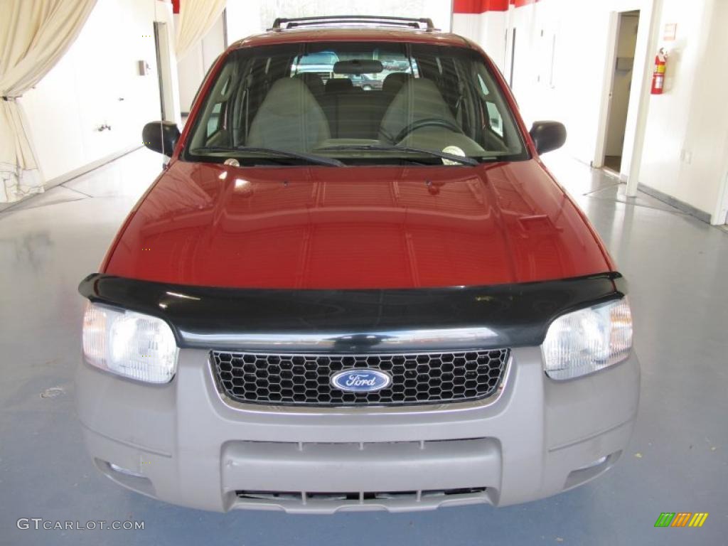 2001 Escape XLT V6 - Toreador Red Metallic / Medium Parchment Beige photo #6