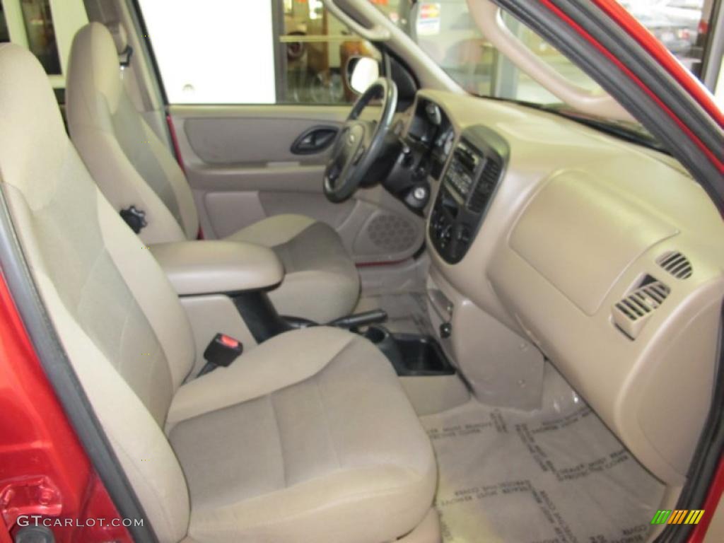 2001 Escape XLT V6 - Toreador Red Metallic / Medium Parchment Beige photo #10