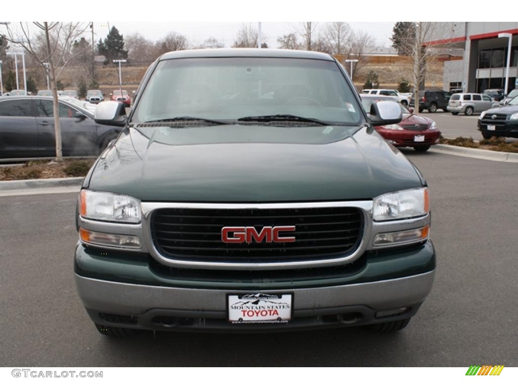 2001 Sierra 1500 SLE Extended Cab 4x4 - Polo Green Metallic / Graphite photo #6